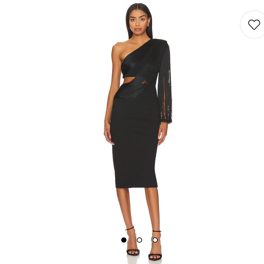 REVOLVE NBD Joona Midi Dress in Black One Shoulder